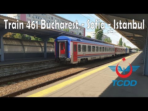International train 461 Bucharest - Sofia - Istanbul [4K VIDEO]