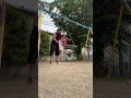 マッスル親子のマッスルトレーニングブランコせっかく一回出来たのに!