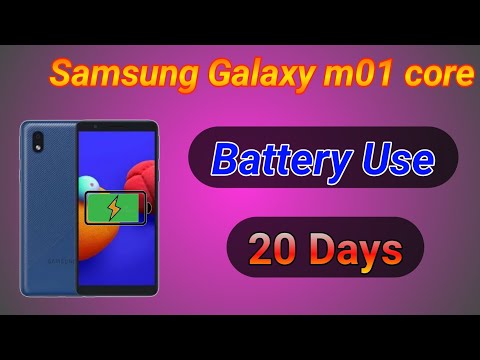 Samsung Galaxy m01 core Battery Use 20 Days 😱