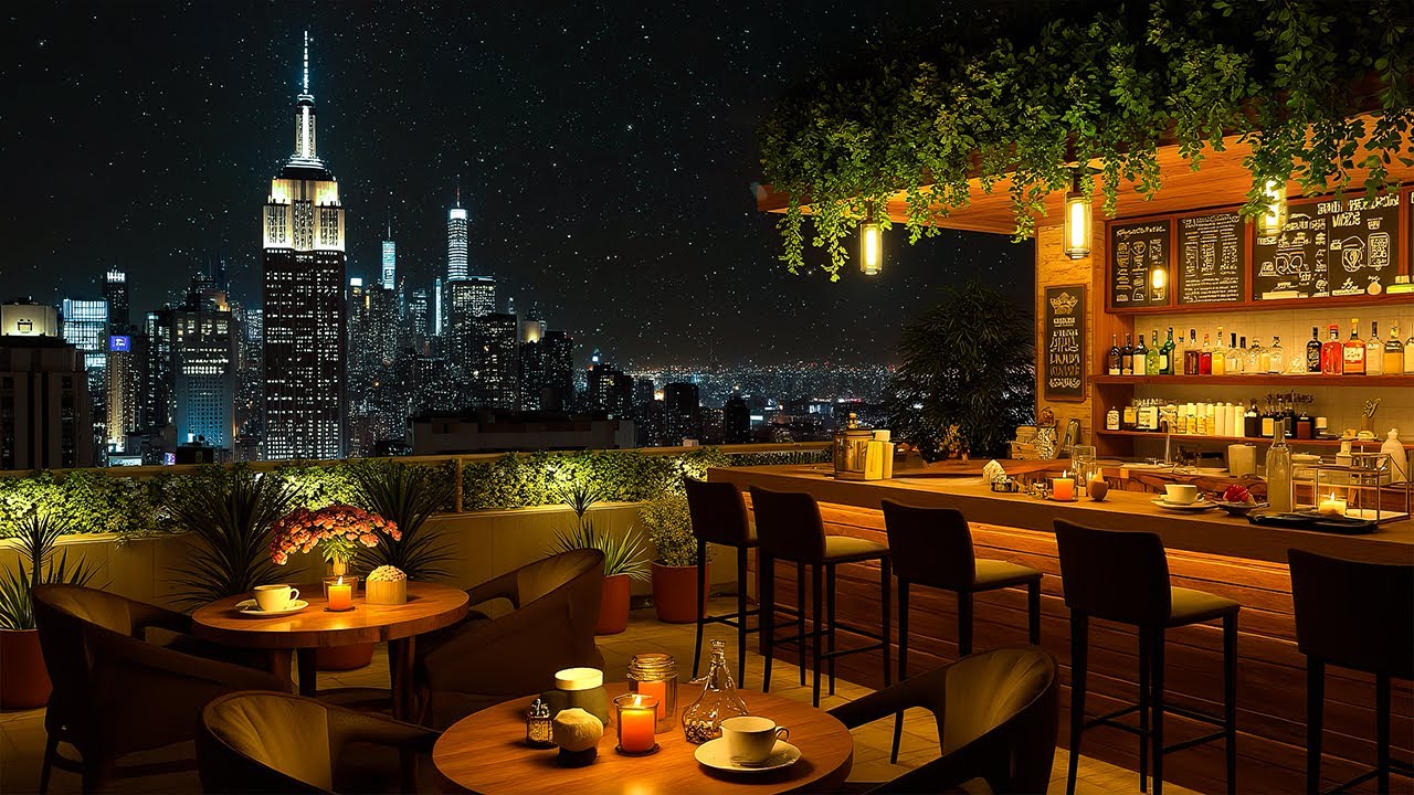 Night in New York City 🍷 Slow Piano Jazz Music – Relaxing and Soothing Background Tunes for Deep S..