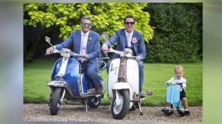 A Mod inspired wedding at the Norfolk Mead Hotel complete with Lambretta