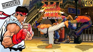 Street Fighter III: New Generation Ryu Longplay (Arcade) [4K/Remastered/60FPS/Frame Interpolation]