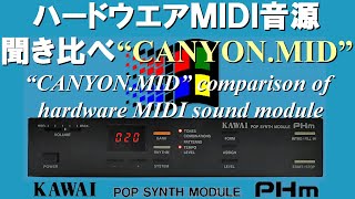 Video thumbnail for CANYON.MID for KAWAI PHm by 音源博士いとー