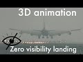 ILS/how does the aircraft land at zero visibility ? /instrument landing system /learn from the base