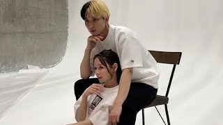 調整しないと幸せ感じすぎちゃうってことで良い?💞ヒカルさんがなんて言おうとこちらは湧きます!しばらく浸らせてください😌結婚発表からノアちゃん関係の動画繰り返し見すぎてる笑 - 夫婦ペアルックで初仕事してきました