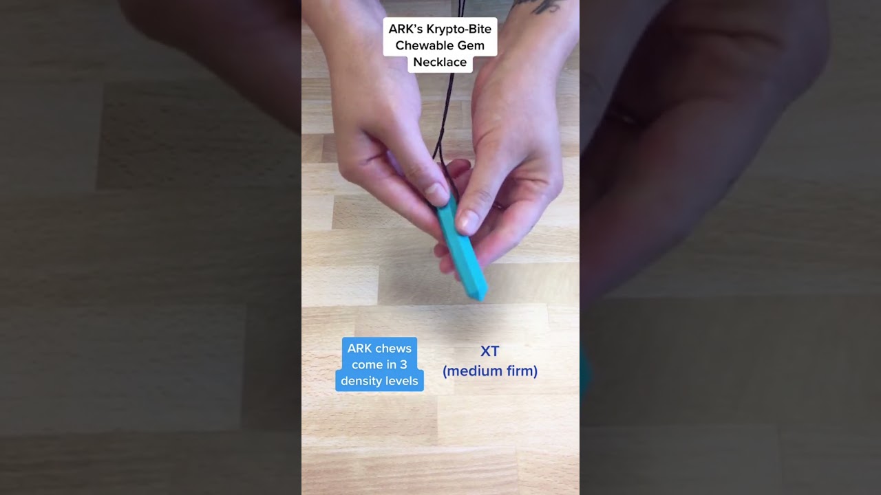 Collier de mastication Ark Krypto Moyen Turquoise - Hop'Toys