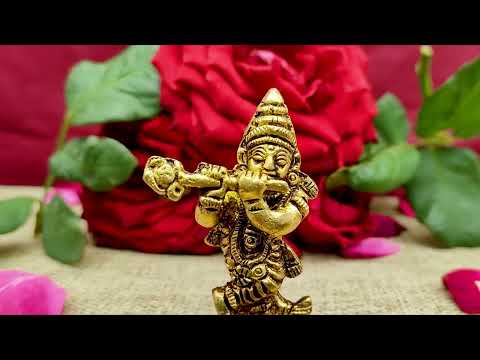 Krishna Bhagwan Ki Choti (small) Murti for Home & Office video