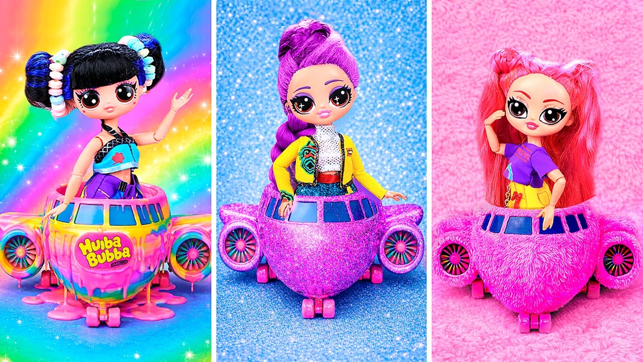 K-Pop Demon Hunters in a Fluffy and Sweet Airplane! 10 Crafts for L.O.L. Dolls