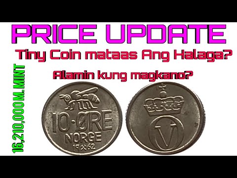 Tiny Coin,  10 Ore 1962 Norway Coin
