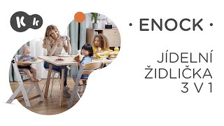 KINDERKRAFT Stolička jedálenská Nordic Breeze s vankúšom
