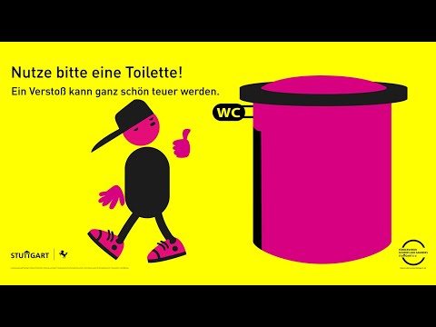 Sichere Innenstadt - Bitte nutzt Toiletten!