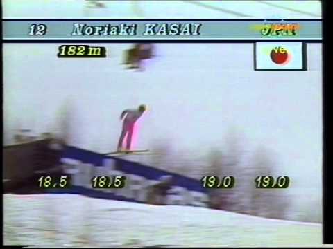 Noriaki Kasai - 1991/1992 - SFWCH Harrachov - 2nd jump - 182 m