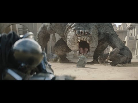Grogu tame Rancorr - The Book of Boba Fett (2021)