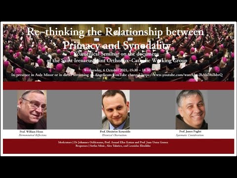 Institute for Ecumenical Studies / Re-thinking  the Relationship between Primacy & Synodality