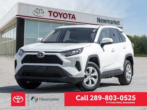 2025 Toyota RAV4 LE AWD in White for sale at Newmarket Toyota in Newmarket, ON