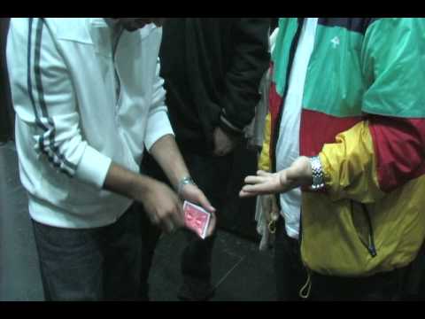 Performing magic For Scoop DeVille and Ryu