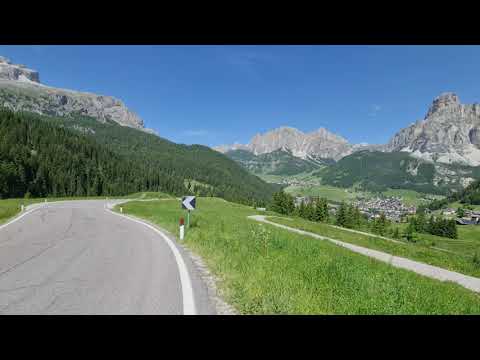 Look at Corvara in Dolomites, Italy