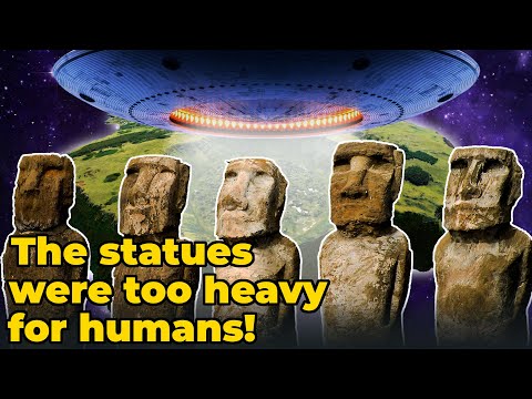 WERE THE EASTER ISLAND HEADS BUILT BY ALIENS? THE STATUES WERE TOO HEAVY