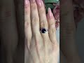 Серебряное кольцо с сапфиром 2.858ct