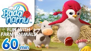 Fun with Farm Animals | Badanamu Compilation l Nursery Rhymes & Kids Songs