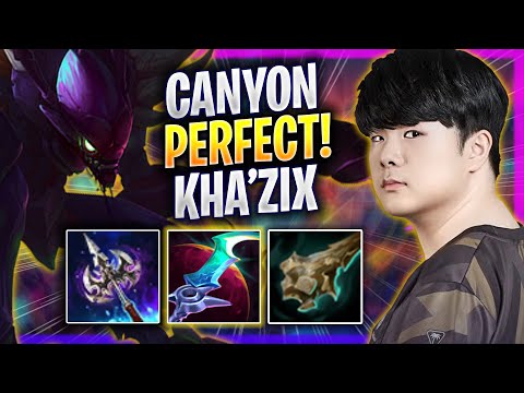 CANYON PERFECT GAME WITH KHA'ZIX! - GEN Canyon Plays Kha'zix JUNGLE vs Lee Sin! | Season 2024