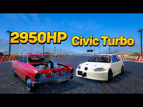 Probamos Un Chevy Clasico Contra El Civic Turbo V-TEC Gta Rp