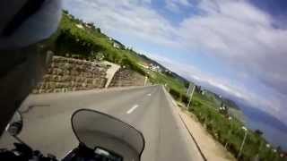 preview picture of video 'Africa Twin - Part 1 - Switzerland trips - Lausanne - Chexbres Unesco'