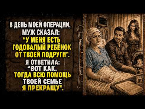 😱 В день операции на мозге муж признался: у него ребёнок от моей подруги. Я остановила деньги…