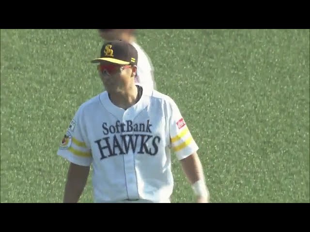 【ファーム】ホークス・吉村 横っ跳びで好捕!! 2017/7/30 H-C(ファーム)