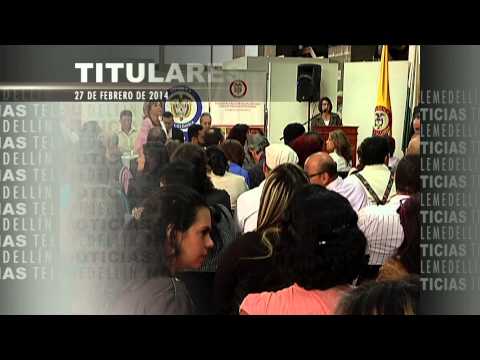Titulares Noticias Telemedellín 27 de febrero de 2014 12:55 p.m.