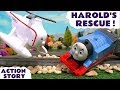 Thomas The Toy Train And Harold Helicopter Rescue Story