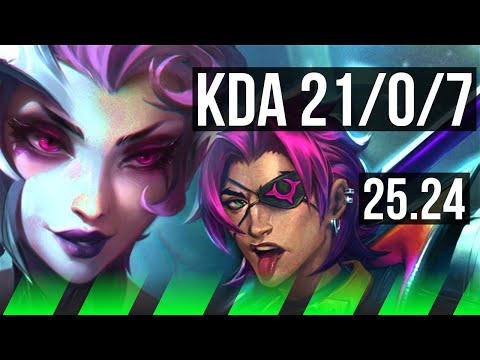 ELISE vs KAYN (JGL) | Perfect KDA: 21/0/7 | EUW Master | 25.24