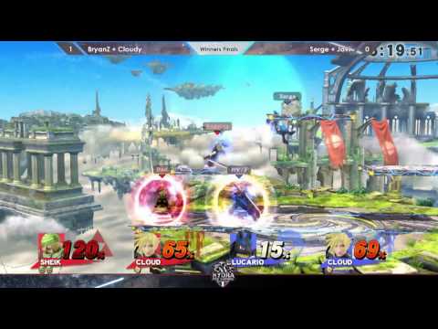 Hail Smash VII 2v2 - BryanZ & Cloudy Vs. Serge & Javi - Winners Finals - Smash 4
