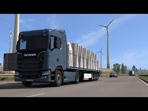 ETS 2 1.34 - SCANIA S580 V8 - Trip: Szczecin - Bremen