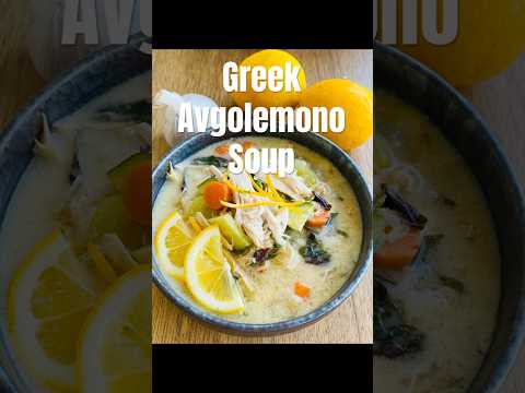 🍋 Greek Avgolemono Soup Recipe