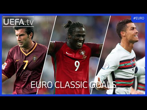 PORTUGAL Classic EURO Goals | Figo, Éder, Ronaldo...