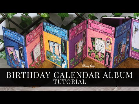 Birthday Calendar Album Tutorial by Teresa Cruz for Graphic 45
