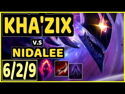 TYNX (KHA'ZIX) vs NIDALEE - 6/2/9 KDA JUNGLE GAMEPLAY - EUW Ranked GRANDMASTER