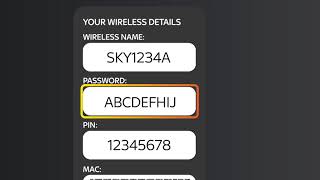 Change or reset your Sky WiFi password - Sky Help