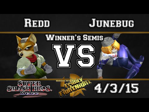 Friday FightNight! VGBC | Redd (Fox) Vs VGz | Junebug (Sheik) SSBM Winners Semis - Melee