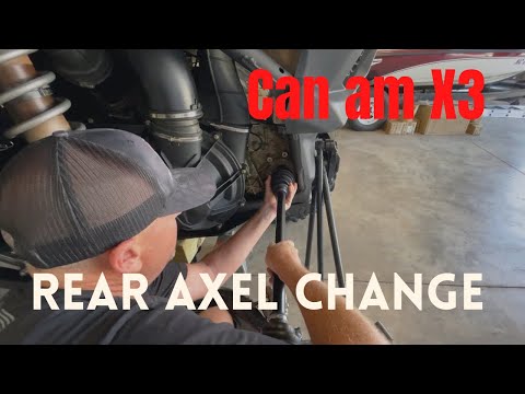 Can am X3 Rear Axle Change