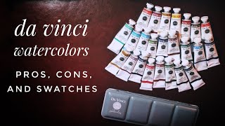 Da Vinci Watercolors - Pros, Cons, and Color Swatches