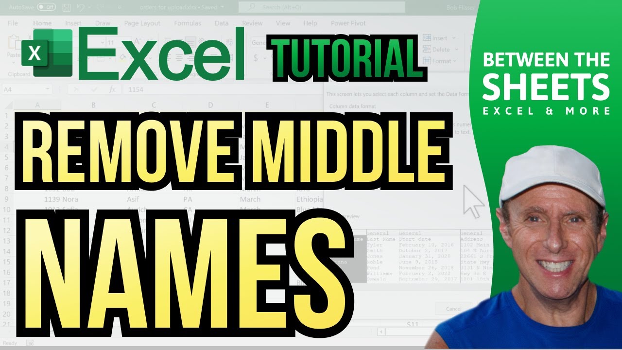 Two Ways of Removing Middle Names From A List