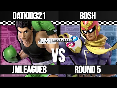DatKid321 (Little Mac) vs Bosh (Captain Falcon, Pyra & Mythra) - JMLeague8 Round 5