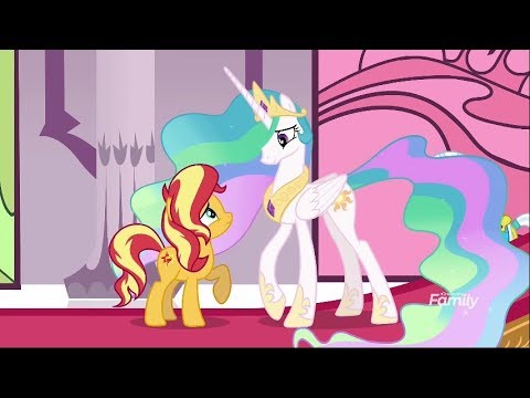 [CLIP] Sunset And Celestia Reunion MLP Equestria Girls Forgotten Friendship