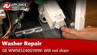 GE, Hotpoint, RCA & General Electric Washer - Drain Pump Issues - Diagnostic & Repair