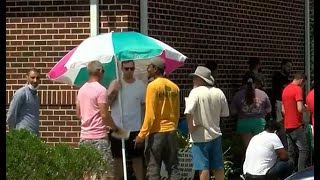 Long lines for walk-ins at Louisa DMV Select Office