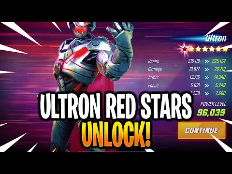 UNLOCKING RED STARS FOR ULTRON & GAMEPLAY! - MARVEL Strike Force - MSF