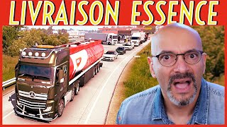 LIVRAISON DANGEREUSE : transport d’hydrocarbure en Mercedes Actros dans ETS2 🔥⛽️