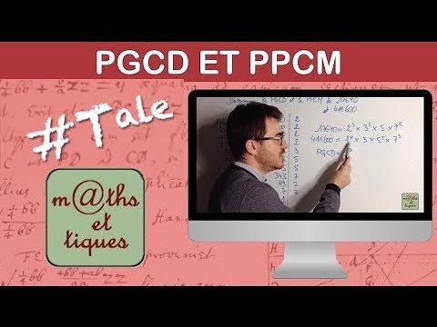 Déterminer le PGCD et le PPCM par décomposition - Terminale - Maths expertes